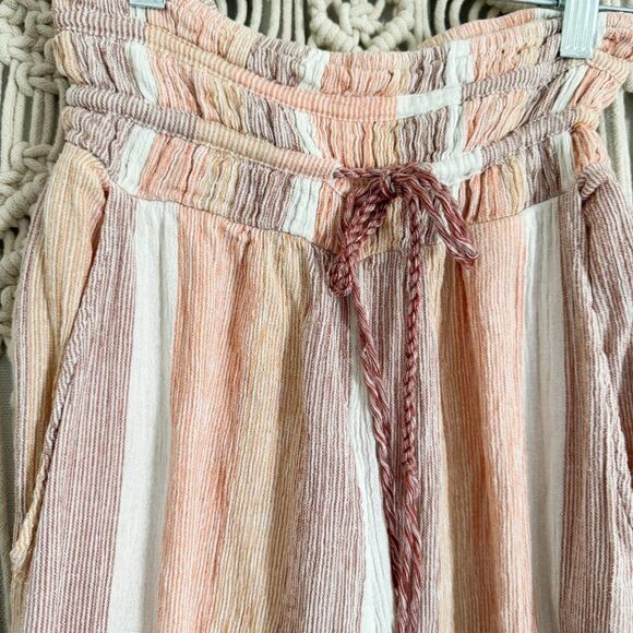 Free People Hamilton Striped Cotton Palazzo Pants Women’s XS (GUC) - Picture 2 of 6
